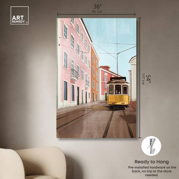 dimension image slide 0 of 6, SF Tramway Canvas Fashion Art Prints by Art Remedy, Gallery Wrapped