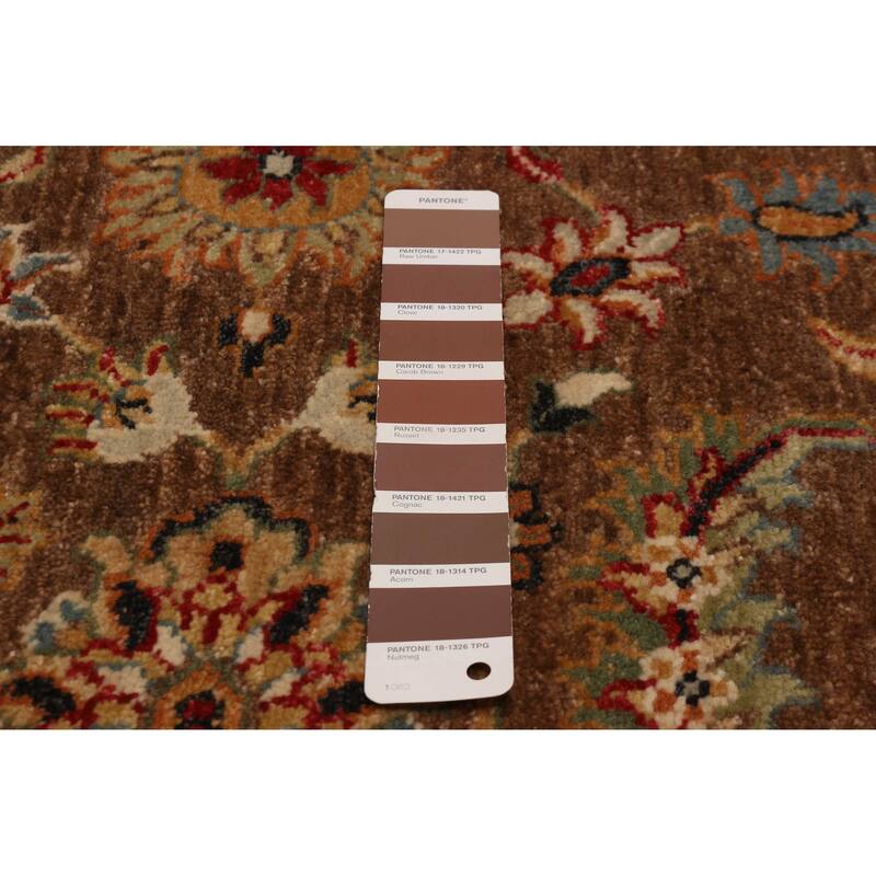 ECARPETGALLERY Hand-knotted Jamshidpour Brown Wool Rug - 5' 1" x 6' 8"
