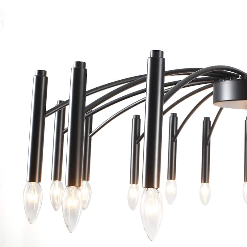 38.97 in. Modern Chandelier, Farmhouse Chandelier , 18-Light Candle Style Chandelier for Dining Room Living Room Bedroom Kitchen
