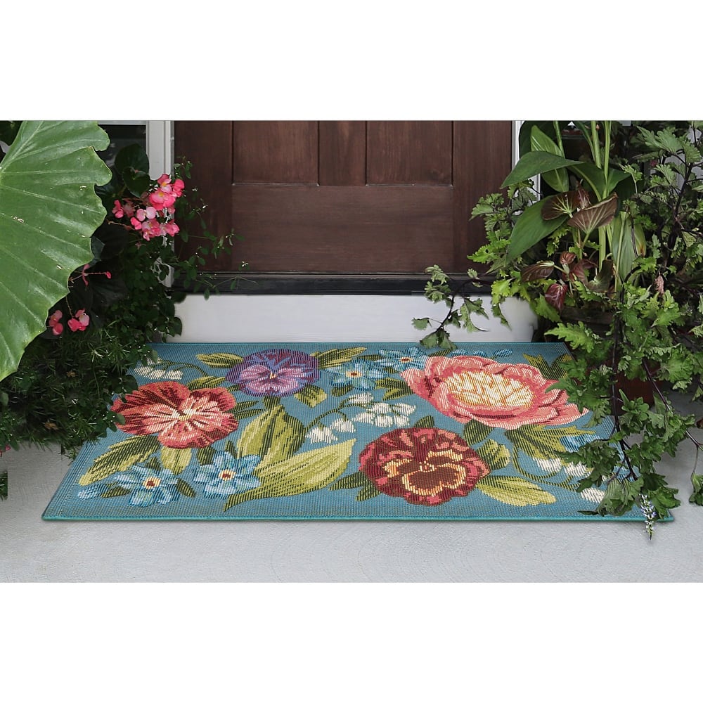 Liora Manne Esencia Secret Garden Indoor/Outdoor Mat