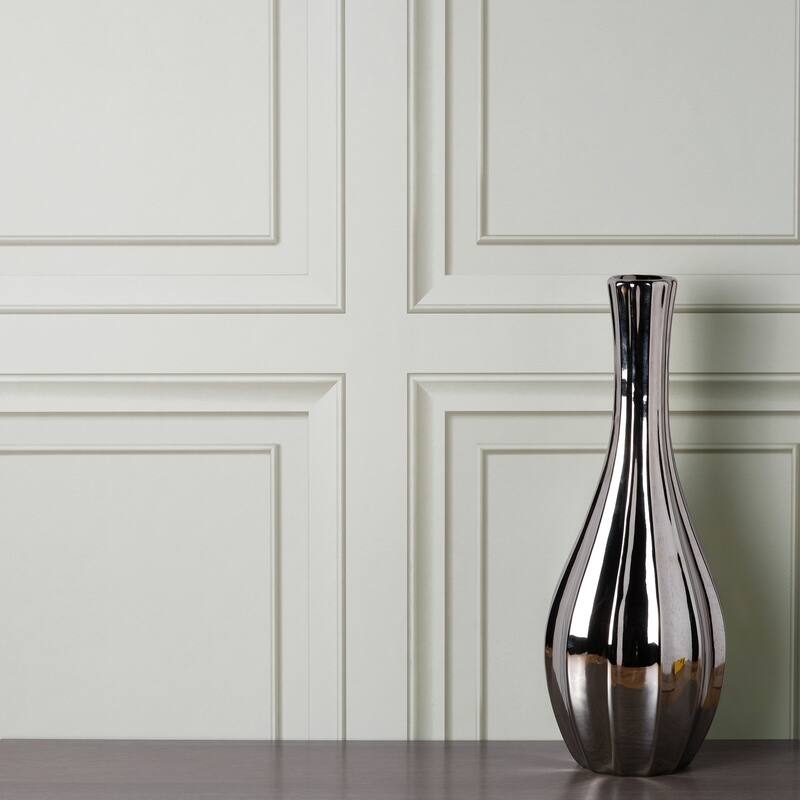 Fine Decor Distinctive Grey Square Panel Wallpaper - N/A