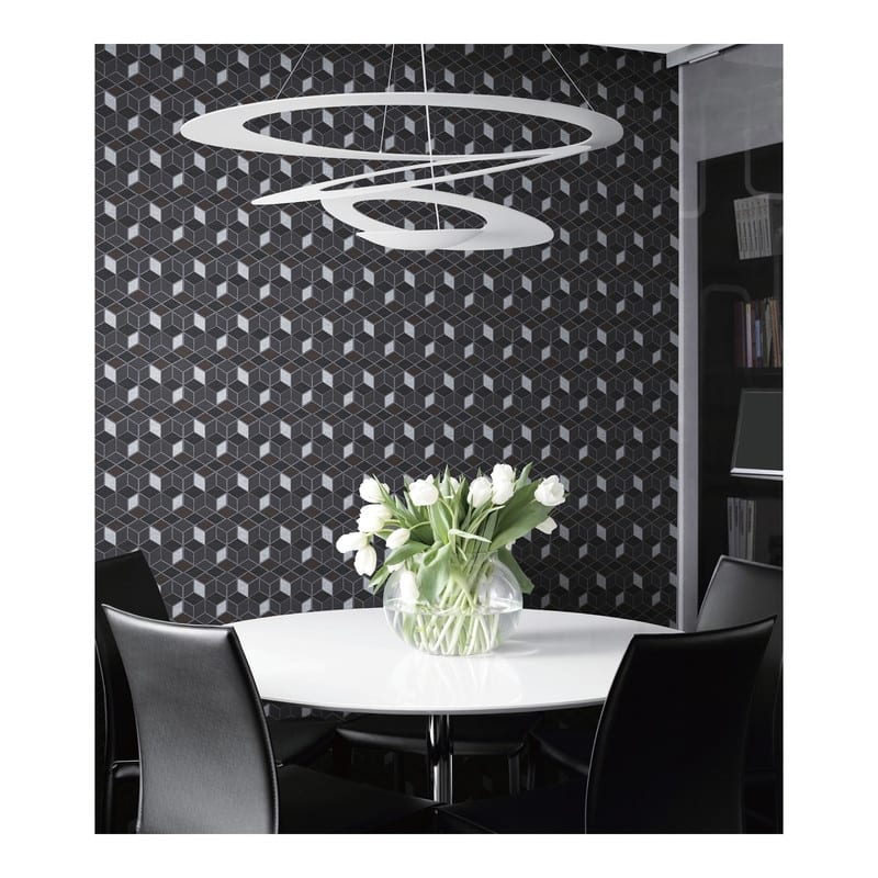 Advantage Joanne Charcoal Blox Wallpaper - 21 x 396 x 0.025