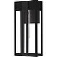 preview thumbnail 5 of 3, Matte Black Outdoor Wall Lantern from the Boswell Collection