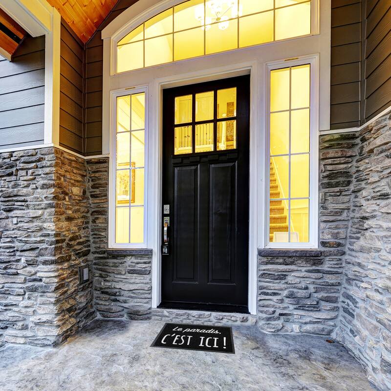 Welcome Outdoor Door Mat Non-Slip 100% Recycled PVC Rug