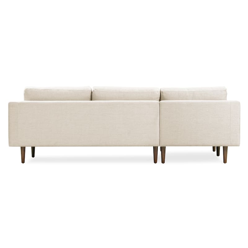 Poly and Bark Napa Fabric Left Sectional Sofa