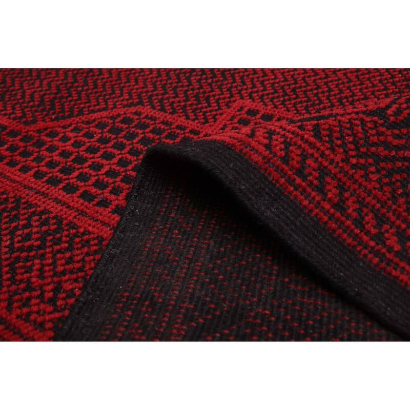 ECARPETGALLERY Hand-knotted Vibrance Red Wool Rug - 8'2 x 10'2