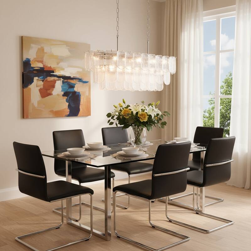 Artcraft Bianca - 12-Light Island-Light - Polished Nickel