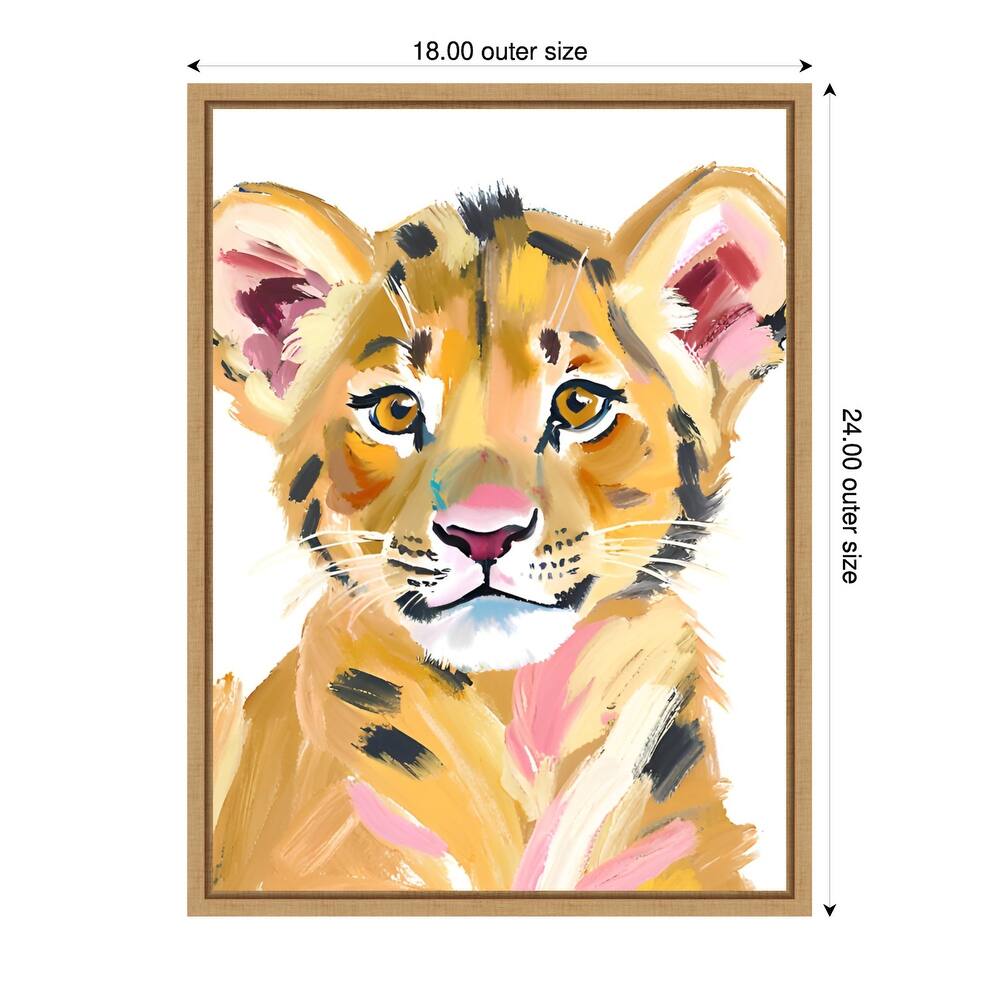 Tiger Baby by Ohkimiko Framed Canvas Wall Art