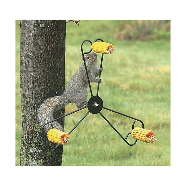 Whirly Spinning Steel Squirrel Feeder