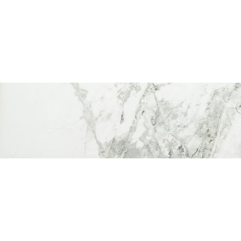 Penthouse 4x12 Polished Marble Look Porcelain Subway Tile - Floor, Wall