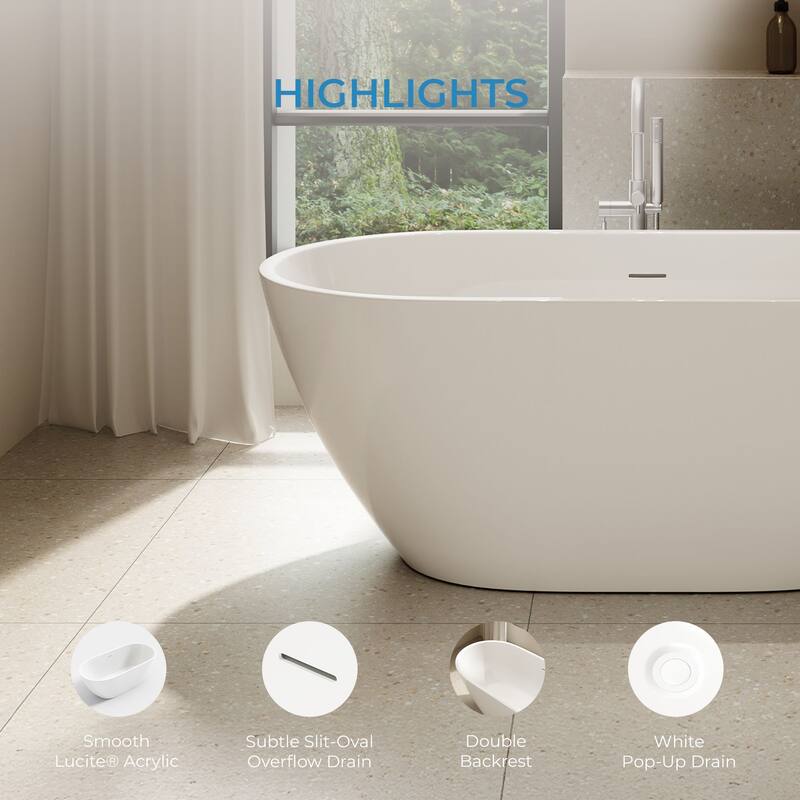 OVE Ayago Free Standing Bathtub Kit with extra Hardware
