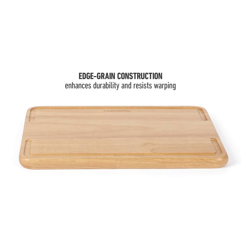 Calphalon Edge Guard 18 x 12, or 13.6 x 9.5 in Rubber Wood Cutting Board