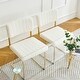 preview thumbnail 23 of 28, Teddy Dining Chair Set of 2 with Upholstered Back Accent Chair and C-Shaped Metal Legs Vanity Chair, Student Desk Chair