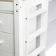 preview thumbnail 40 of 38, Twin Rubber Wood Loft Bed with Drawer Cabinet, Shelf Cabinet and Pull-out Desk with a Two-tier Side Shelf