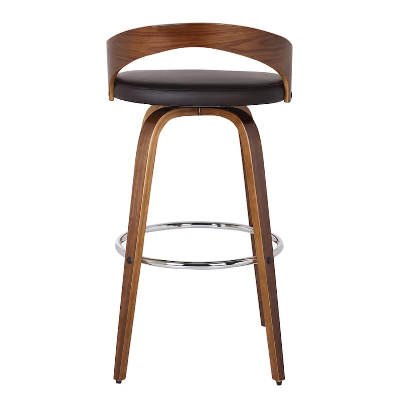 Carson Carrington Solavagen Mid-Century Modern Swivel Counter or Bar Stool