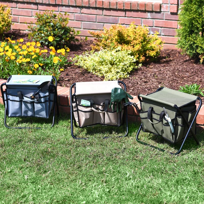 Household Essentials Collapsible Utility Stool - Green