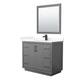 Option Dark Gray, Black Trim, Giotto Quartz Top