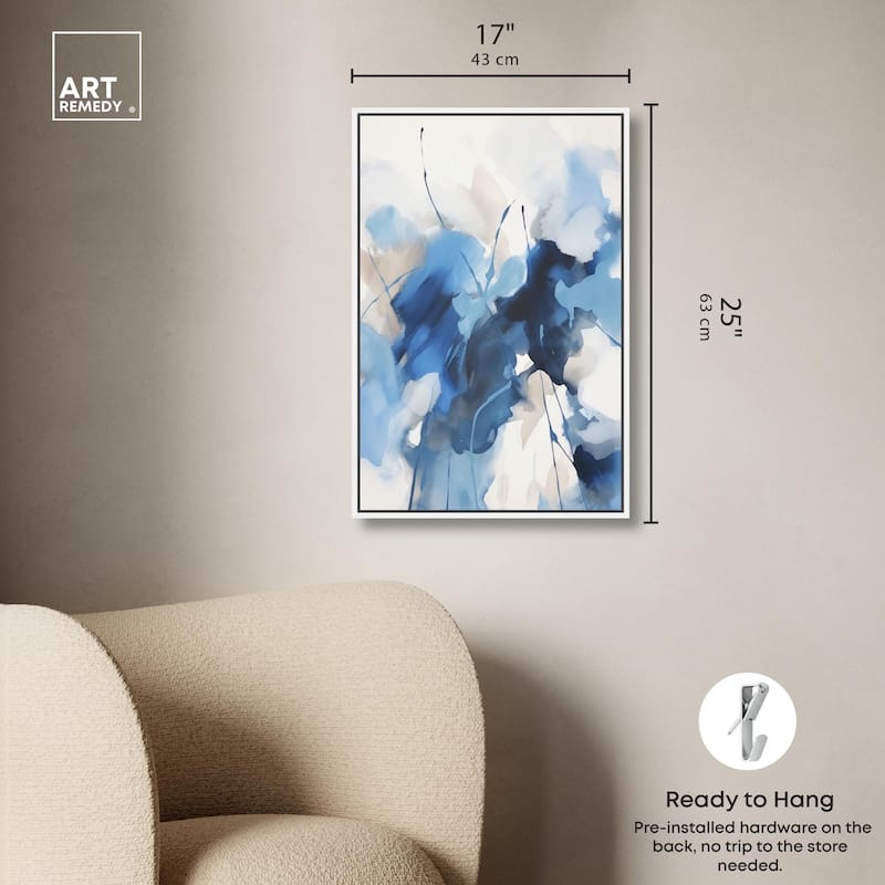 Fleur Bleue I Canvas by Art Remedy