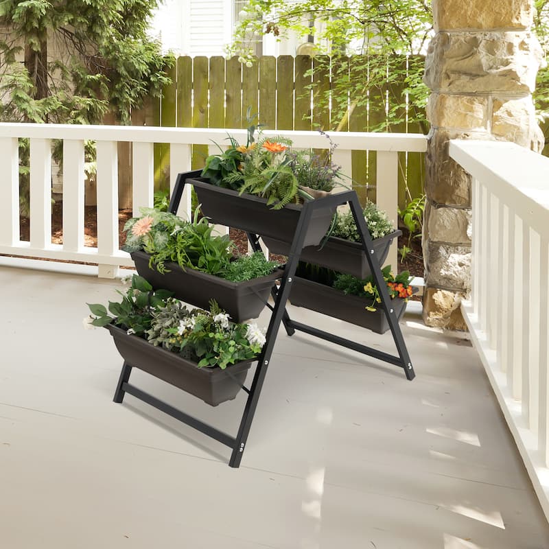 Costway 31”H Raised Garden Bed 3 Tier Vertical Planter - See Details
