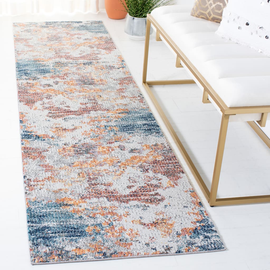 SAFAVIEH Crystal Theofania Modern Abstract Distressed Rug