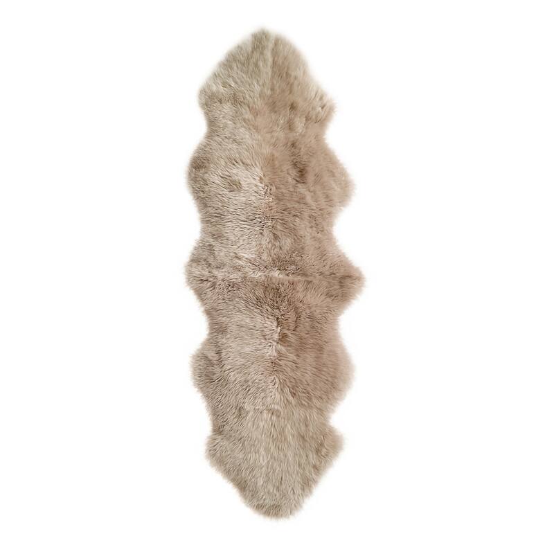 Natural Home Decor Milan Sheepskin Double Rug | 1-Piece - 2'x6' - VOLE