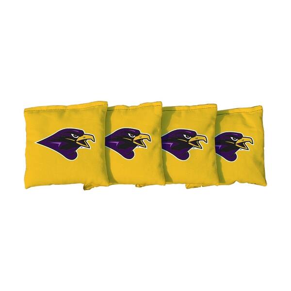 slide 2 of 3, Montevallo Falcons Yellow Cornhole Bags All-Weather Resin Filled