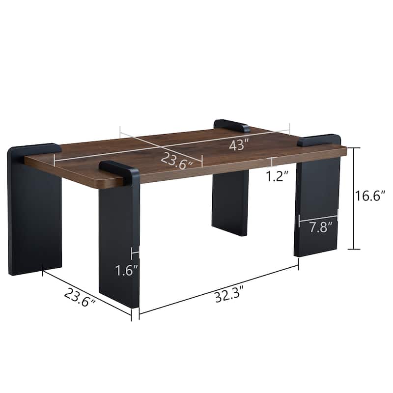 MDF coffee table suitable for modern minimalist living rooms and leisure areas