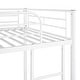 preview thumbnail 38 of 46, Twin over Twin Metal Bunk Bed with Fence and Ladder for Kids