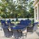 Option Navy Blue-Gray Rattan