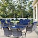 Option Navy Blue-Gray Rattan