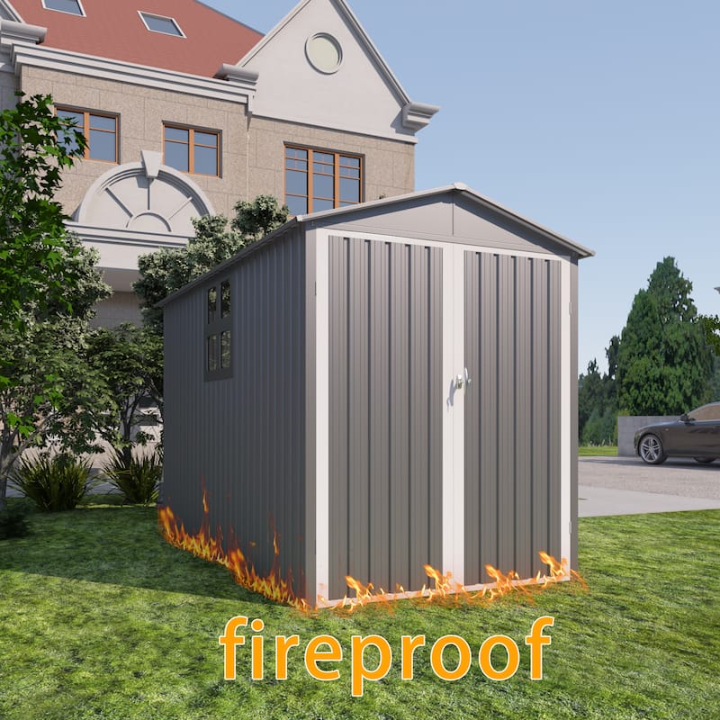 Outdoor Steel Storage Shed With Window ,Metal Garden Sheds