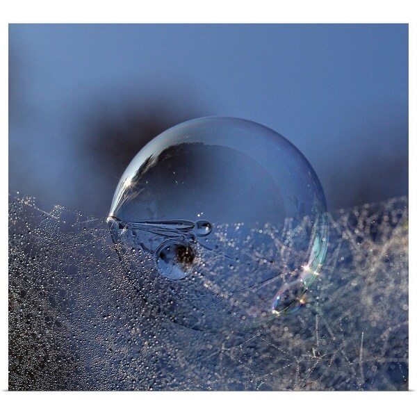 Kent Mathiesen Poster Print Entitled Blue Bubble Morning Multi Color