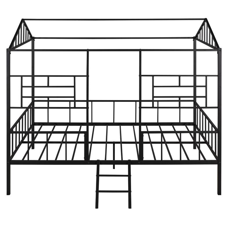 Metal Tree House Bed Frame for Kids, Twin/Full Size, Sturdy Frame, No Box Spring Required