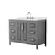 Option Dark Gray / Giotto Quartz Top / Polished Chrome