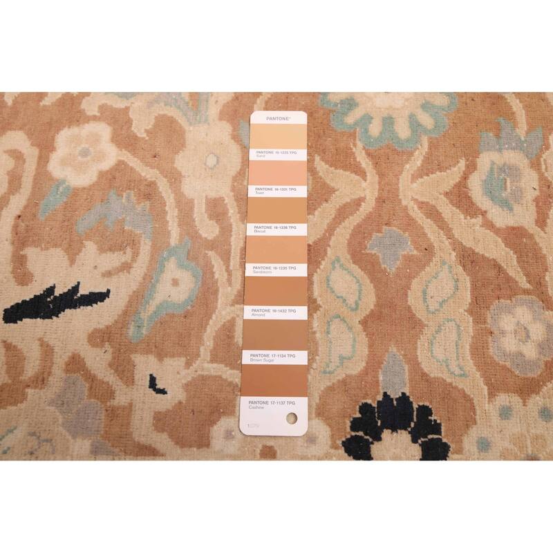 ECARPETGALLERY Hand-knotted Peshawar Oushak Brown Wool Rug - 9'0 x 11'10