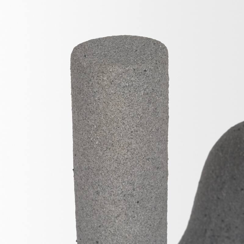 Kailyn Resin Textured Concrete Gray / Sandstone Decorative Object