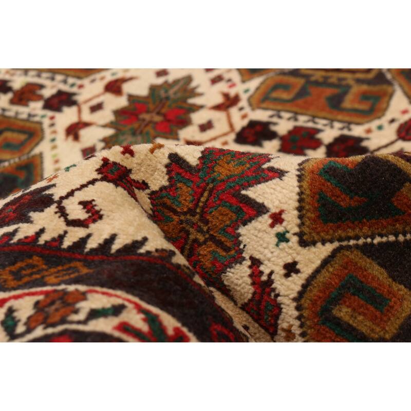 Teimani Ivory Rug 3'9" x 5'11" - 3'9 x 5'11