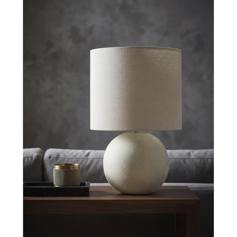 Livabliss Vogel Traditional Accent Table Lamp - 21"H x 13"W x 13"D - Cream