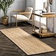 preview thumbnail 30 of 57, nuLOOM Braided Reversible Jute Area Rug 2'6" x 10' Runner - Natural