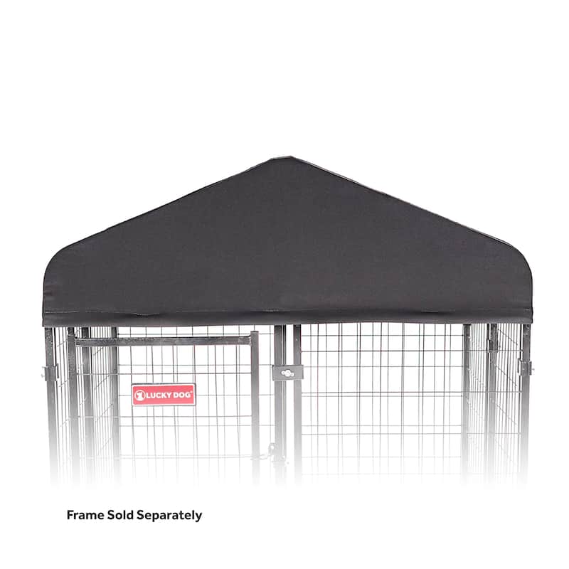 Lucky Dog CANOPY Kennel Cover - Steel Grey - 4' x 4'