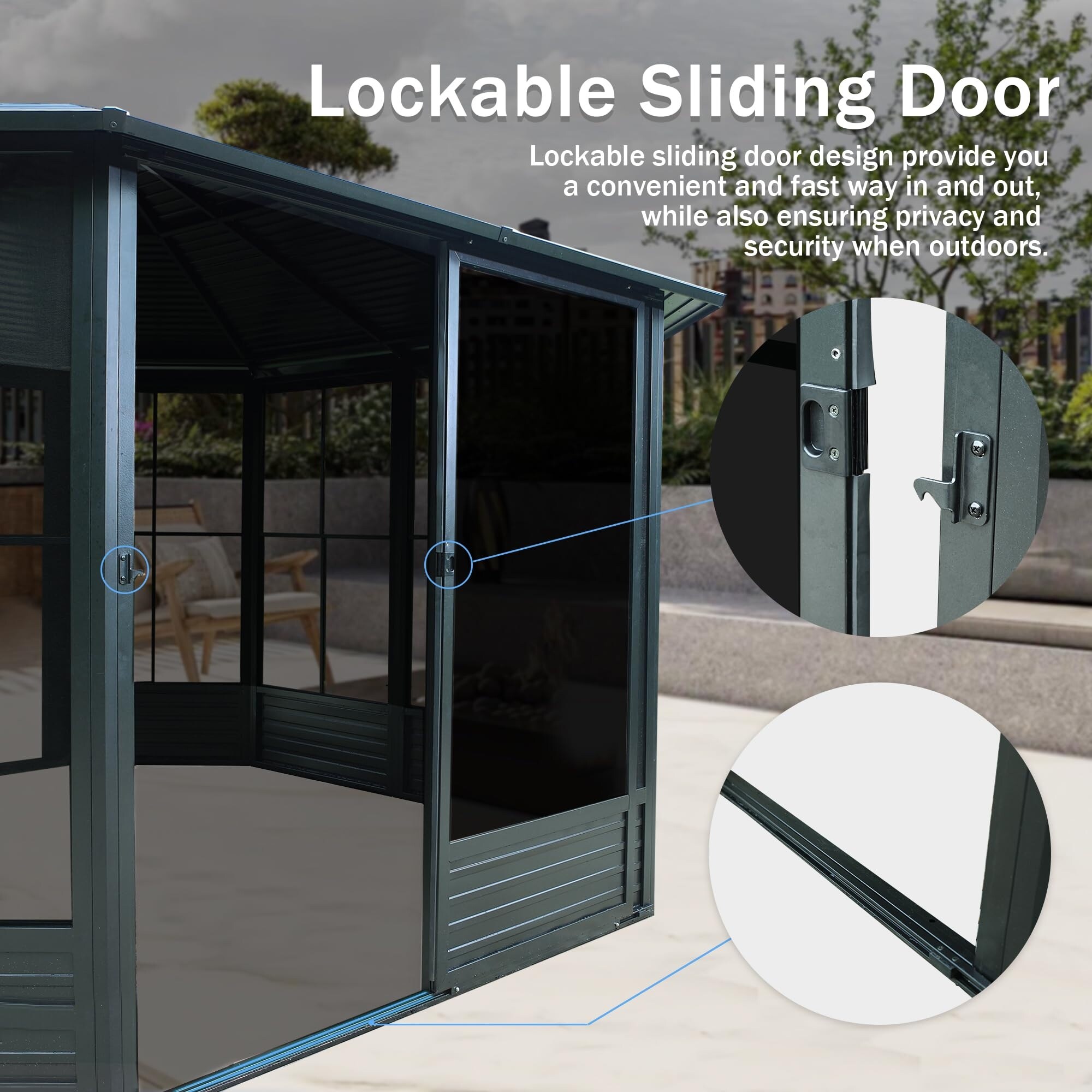 GDFStudio - Harper 13'x13' Octagonal Sunroom Solarium with