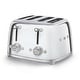 preview thumbnail 1 of 1, SMEG 4x4 Slot Toaster TSF03 - Black Stainless Steel
