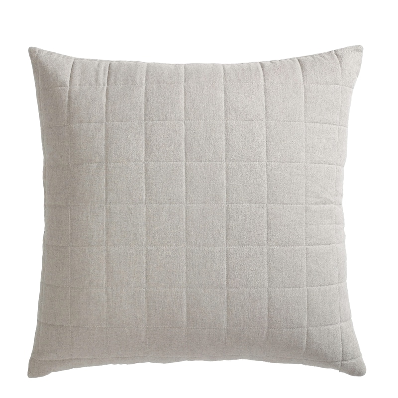 Calvin Klein Melange Cotton Flannel Solid 2 Piece Sham Set
