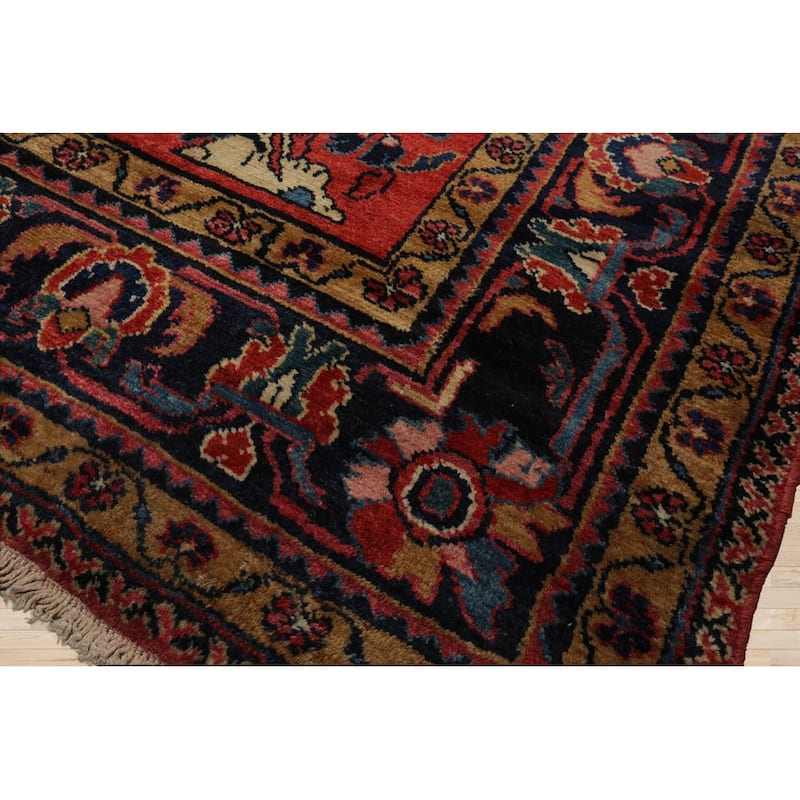 Hand Knotted Burnt Orange Persian Wool Traditional Oriental Area Rug - 10' 4'' x 16' 3''