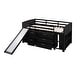 preview thumbnail 6 of 18, Low Twin Size Loft Bed with Cabinets, Shelves and Slide, Maximized Space