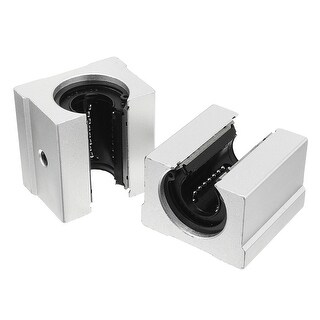 Vktech 4 Pcs Aluminum Open Linear Router Motion Bearing Solide Block (SBR16UU 16mm