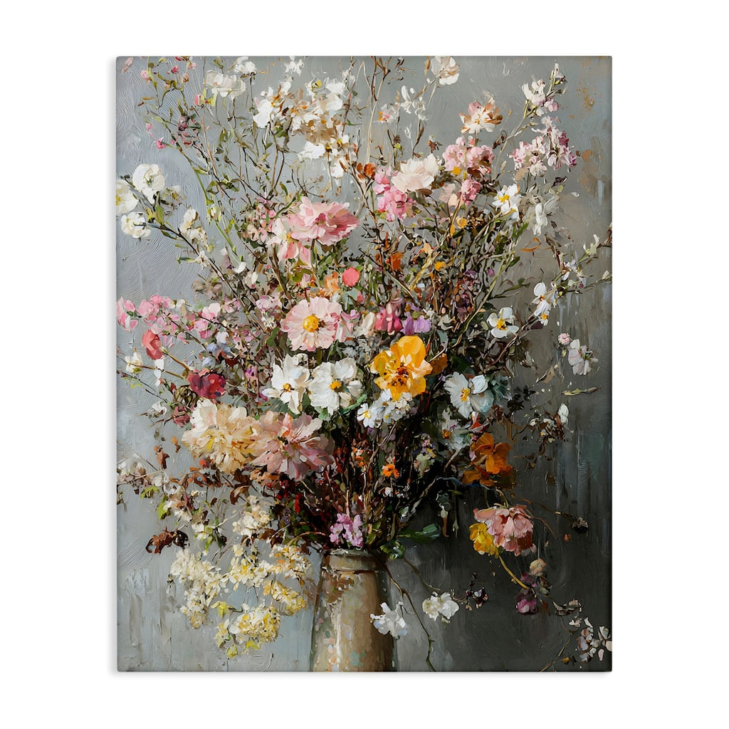 Stupell Overflowing Spring Flowers Canvas Wall Art Design By Franklyn Gregory