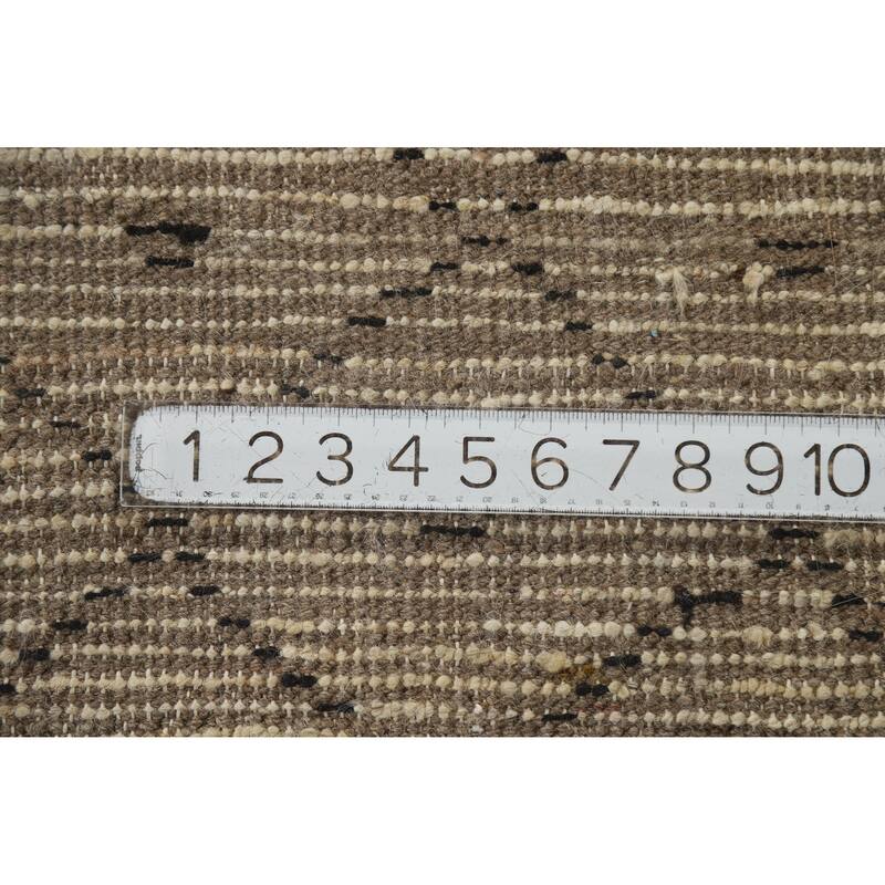 Trellis Beige Moroccan Oriental Runner Rug Hand-Knotted Wool Carpet - 3'6" x 12'10"