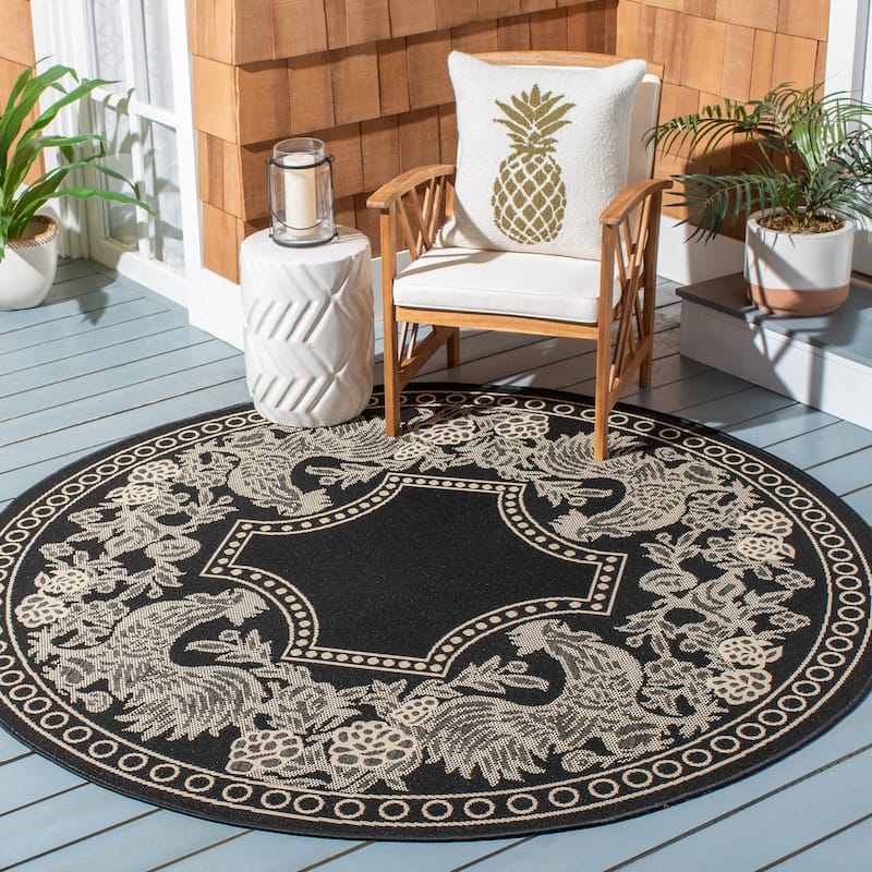 SAFAVIEH Courtyard Terry Indoor/ Outdoor Waterproof Patio Backyard Rug