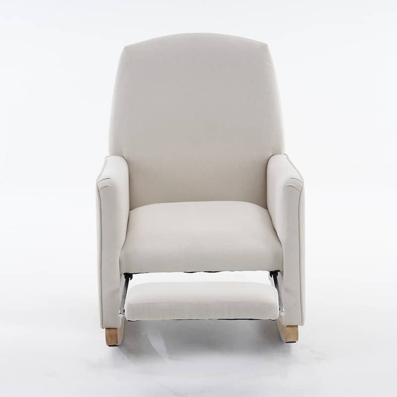 Linen Fabric Rocking Chair